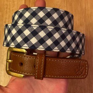 RARE! Kiel James Patrick Gingham Belt NWT